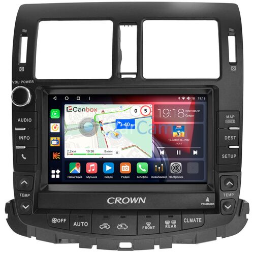 Toyota Crown (S200) (2008-2012) (Для авто c монитором и 6 CD) Canbox H-Line 4166-9-5377 на Android 10 (4G-SIM, 3/32, DSP, QLed)
