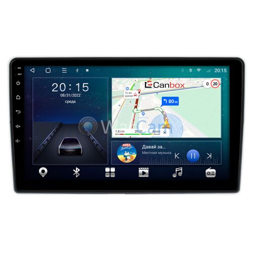 Fiat 500 2 (2015-2022) Canbox L-Line 4167-9-1209 на Android 10 (4G-SIM, 3/32, TS18, DSP, QLed)