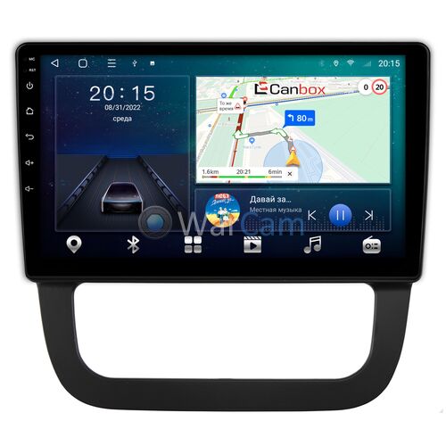 Volkswagen Jetta 2005-2011 (с климат-контролем) Canbox L-Line 4170-10-1681 на Android 10 (4G-SIM, 2/32, TS18, DSP, IPS)