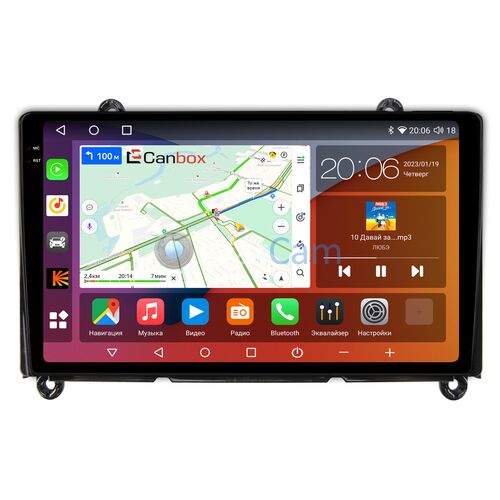 Toyota HiAce (H300) (2019-2022) Canbox H-Line 4180-9-260 на Android 10 (4G-SIM, 3/32, DSP, QLed, 2K)