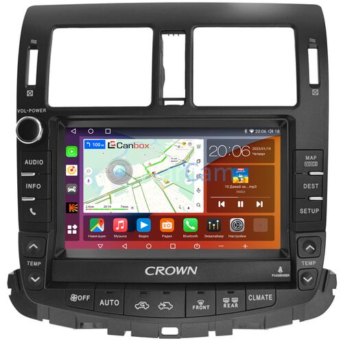 Toyota Crown (S200) (2008-2012) (Для авто c монитором и 1 CD) Canbox H-Line 4182-9-5379 на Android 10 (4G-SIM, 4/64, DSP, QLed, 2K)