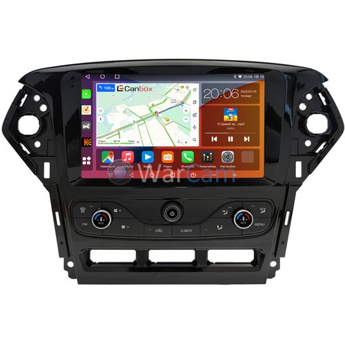 Ford Mondeo IV 2010-2015 (с климат-контролем) Canbox H-Line 4182-9-5428 на Android 10 (4G-SIM, 4/64, DSP, QLed, 2K)