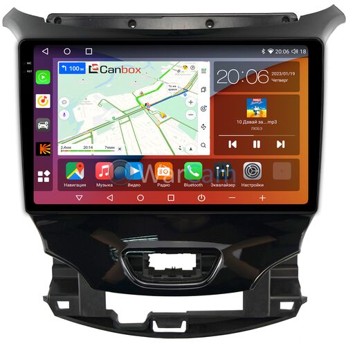 Chevrolet Cruze 2 (2015-2022) Canbox H-Line 4182-9-2113 на Android 10 (4G-SIM, 4/64, DSP, QLed, 2K)