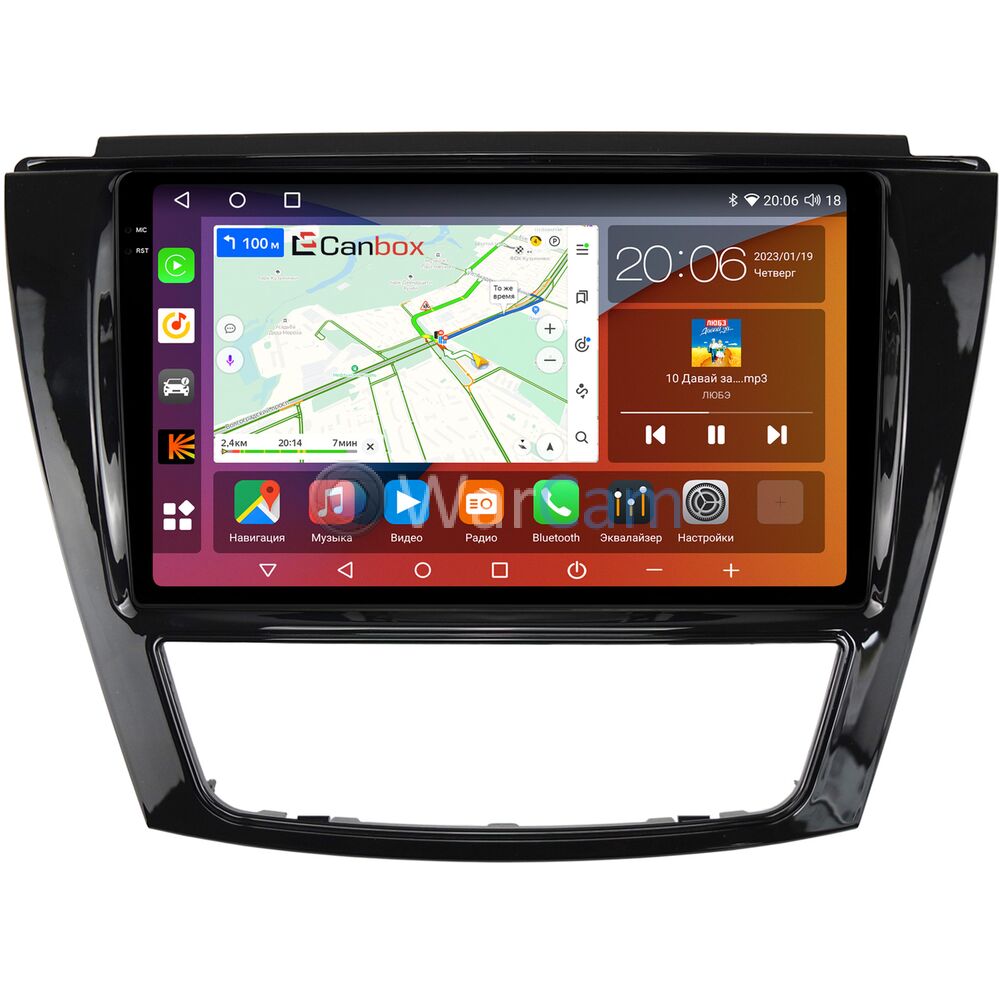 Штатная магнитола JAC S5 2013-2021 (глянец) Canbox H-Line 4182-9-1149 на  Android 10 (4G-SIM, 4/64, DSP, QLed, 2K) Купить