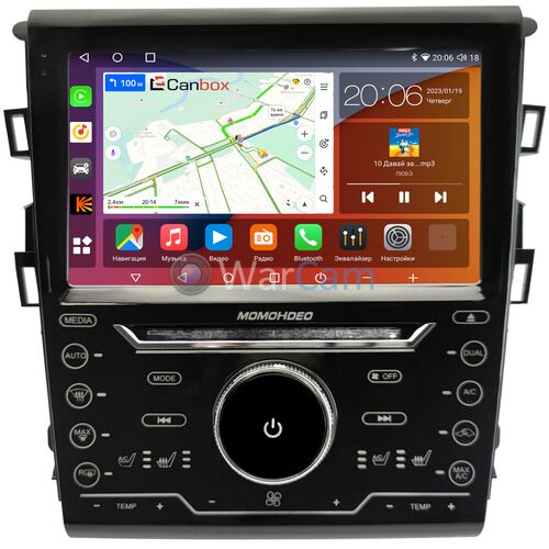 Ford Mondeo V 2014-2022, Fusion II (North America) 2012-2016 (Тип 2) авто с камерой Canbox H-Line 4182-9-4088 на Android 10 (4G-SIM, 4/64, DSP, QLed, 2K)