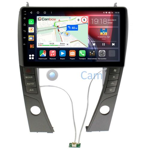 Lexus ES 5 (2006-2012) (для авто с монитором) Canbox H-Line 4197-9-6968 на Android 10 (4G-SIM, 8/128, DSP, QLed)