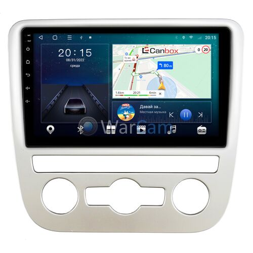 Volkswagen Scirocco 2009-2015 (для авто с автоматическим климатом) Canbox L-Line 4296-9-1244 на Android 10 (4G-SIM, 6/128, TS18, DSP, QLed)