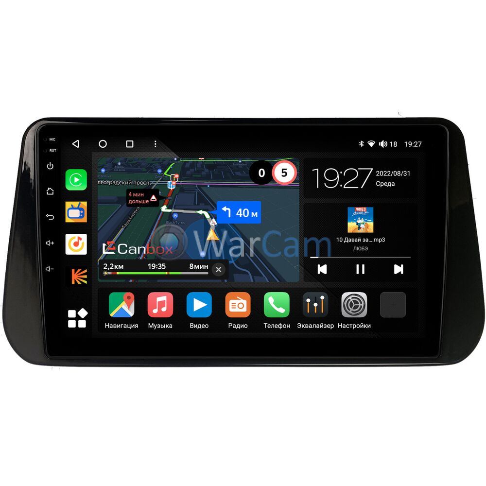 Штатная магнитола Canbox M-Line 4541-10-1309 для Hyundai Santa Fe IV  2020-2022 на Android 10 (4G-SIM, 4/64, DSP, QLed)