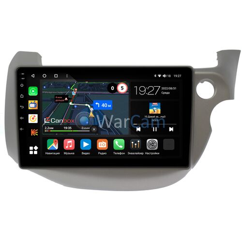 Honda Fit II 2008-2014 Canbox M-Line 4541-10-3186 на Android 10 (4G-SIM, 4/64, DSP, QLed)