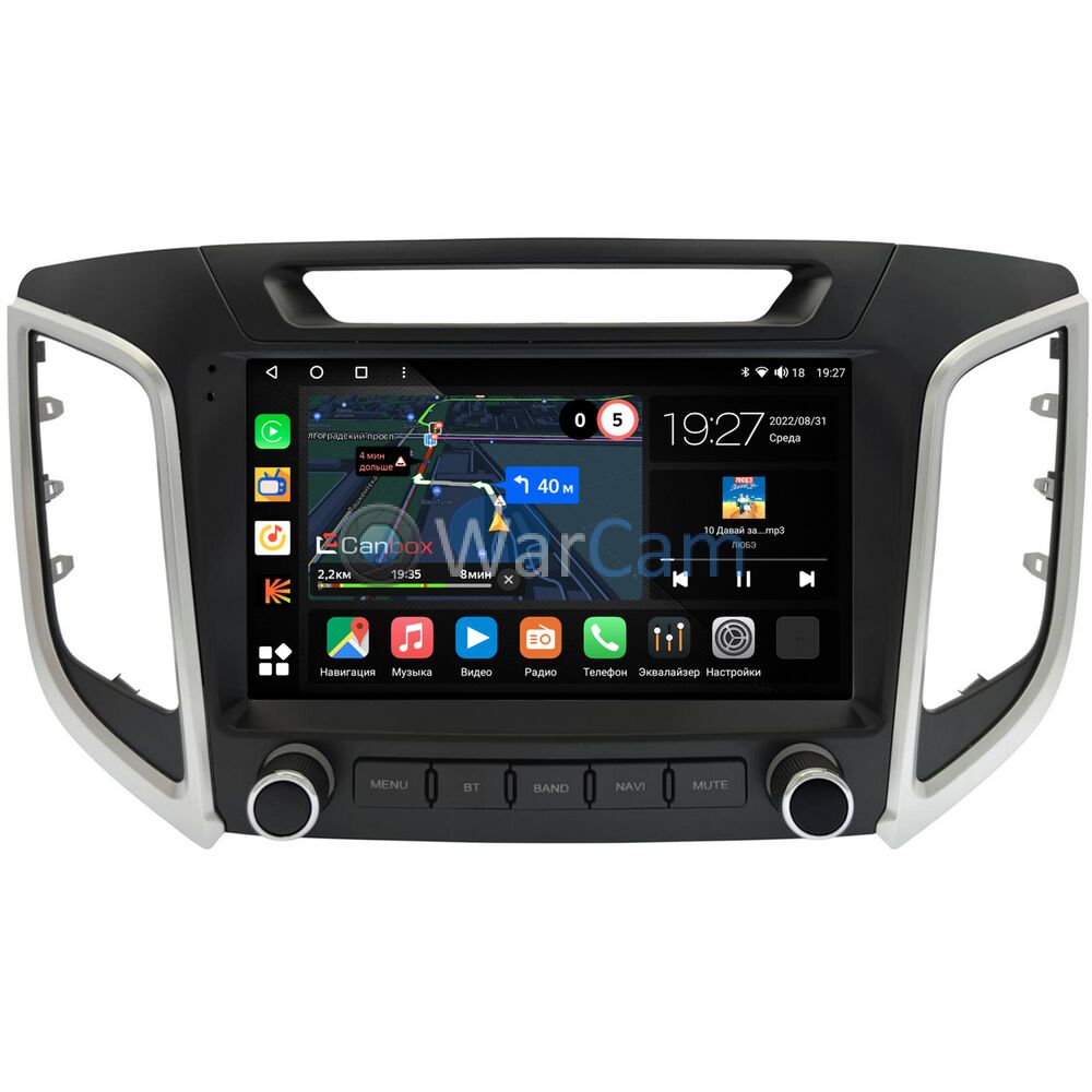 Штатная магнитола Hyundai Creta (2016-2021) Canbox M-Line 4542-9-2419 на  Android 10 (4G-SIM, 4/64, DSP, QLed) Купить