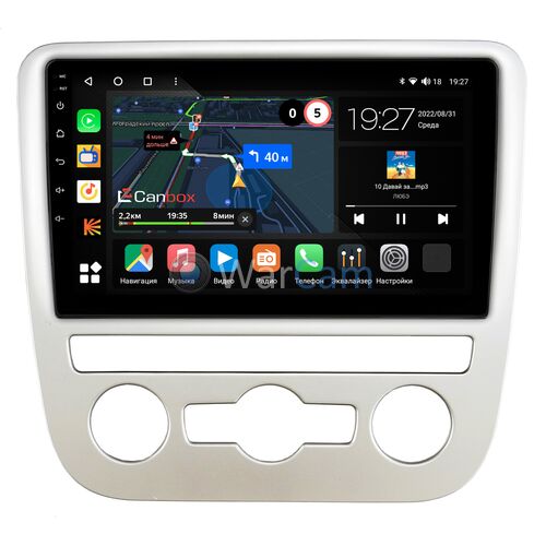 Volkswagen Scirocco 2009-2015 (для авто с автоматическим климатом) Canbox M-Line 4542-9-1244 на Android 10 (4G-SIM, 4/64, DSP, QLed)