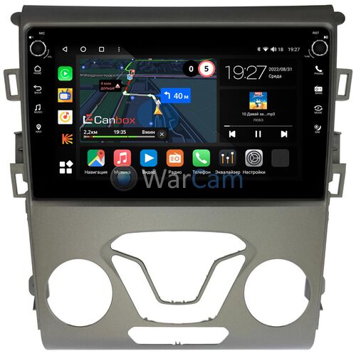 Ford Mondeo V 2014-2022, Fusion II (North America) 2012-2016 Canbox M-Line 7801-9-096 на Android 10 (4G-SIM, 2/32, DSP, IPS) С крутилками