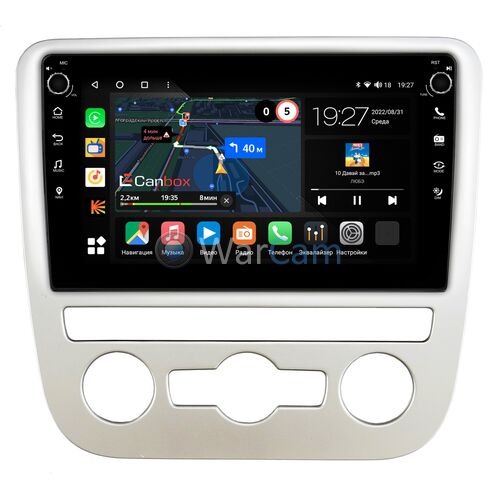 Volkswagen Scirocco 2009-2015 (для авто с автоматическим климатом) Canbox M-Line 7801-9-1244 на Android 10 (4G-SIM, 2/32, DSP, IPS) С крутилками