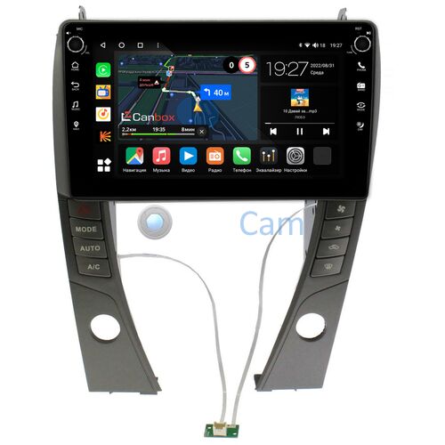 Lexus ES 5 (2006-2012) (для авто с монитором) Canbox M-Line 7801-9-6968 на Android 10 (4G-SIM, 2/32, DSP, IPS) С крутилками
