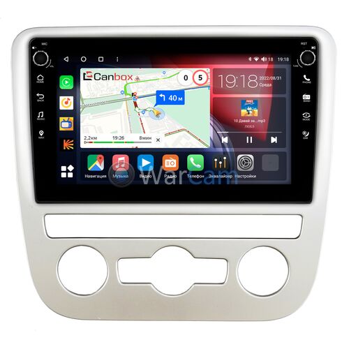 Volkswagen Scirocco 2009-2015 (для авто с автоматическим климатом) Canbox H-Line 7802-9-1244 на Android 10 (4G-SIM, 3/32, DSP, IPS) С крутилками