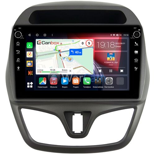Chevrolet Spark IV 2015-2018 Canbox H-Line 7803-9-1235 на Android 10 (4G-SIM, 4/64, DSP, IPS) С крутилками