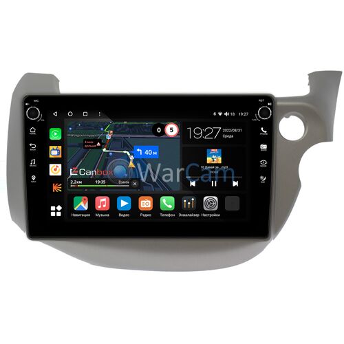 Honda Fit II 2008-2014 Canbox M-Line 7805-10-3186 на Android 10 (4G-SIM, 2/32, DSP, QLed) С крутилками