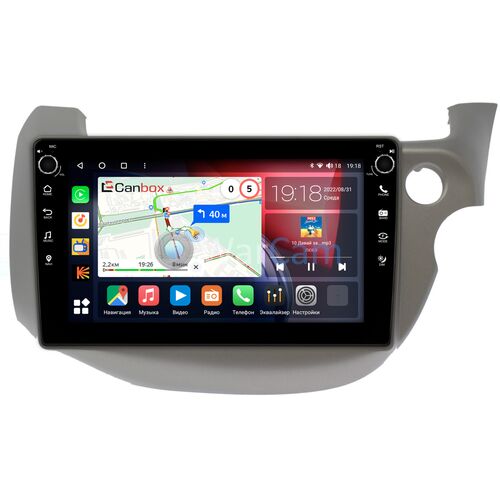 Honda Fit II 2008-2014 Canbox H-Line 7806-10-3186 на Android 10 (4G-SIM, 3/32, DSP, QLed) С крутилками