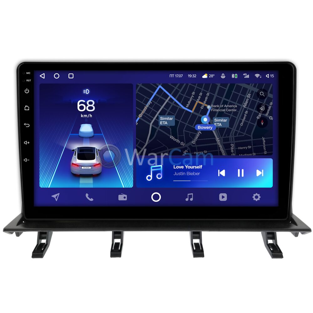 Штатное головное устройство Teyes CC2 PLUS 10 дюймов 3/32 RM-10-3353 для Mazda 2 (DY), Demio 2 (DY) (2003-2007) (взамен верхнего бардачка) на Android 10 (4G-SIM, DSP, QLed)