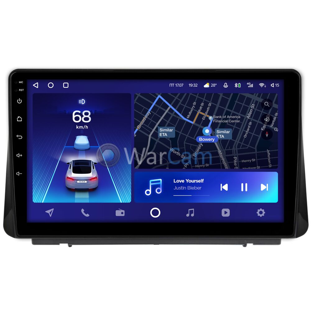 Штатное головное устройство Teyes CC2 PLUS 10 дюймов 3/32 RM-10-1822 для Ford Focus 4 (2018-2022) на Android 10 (4G-SIM, DSP, QLed)