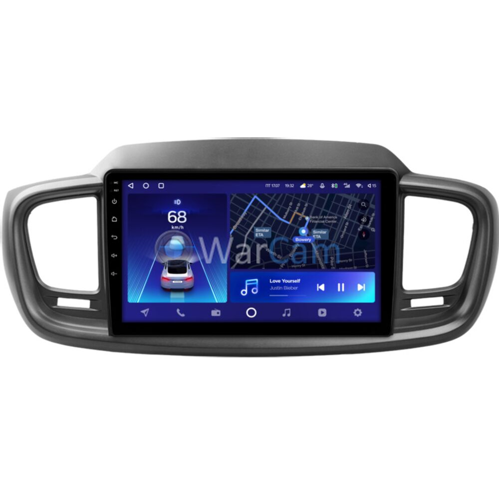 Штатное головное устройство Teyes CC2 PLUS 10 дюймов 6/128 RM-10-1125 для Kia Sorento III Prime 2015-2020 на Android 10 (4G-SIM, DSP, QLed)