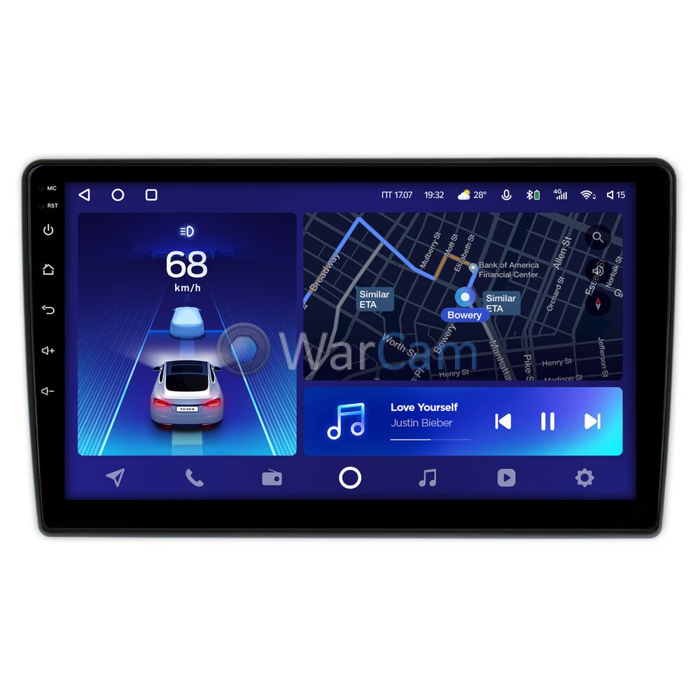 Штатное головное устройство Teyes CC2 PLUS 10 дюймов 6/128 RM-10-548 для Mazda Familia 8 (BJ) (1998-2004) на Android 10 (4G-SIM, DSP, QLed)