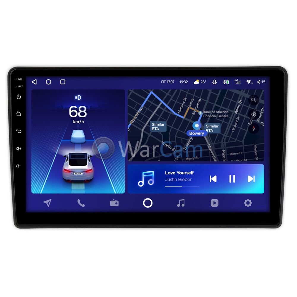 Штатное головное устройство Ford Fiesta (Mk7) (2017-2022) Teyes CC2 PLUS 10 дюймов 6/128 RM-10-2525 на Android 10 (4G-SIM, DSP, QLed)