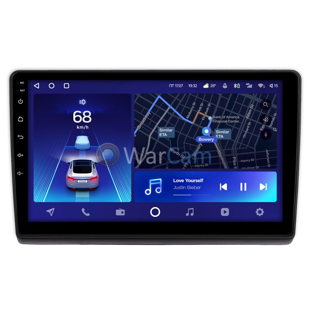 Штатное головное устройство Ford Edge (2007-2010) Teyes CC2 PLUS 10 дюймов 6/128 RM-10-1425 на Android 10 (4G-SIM, DSP, QLed)