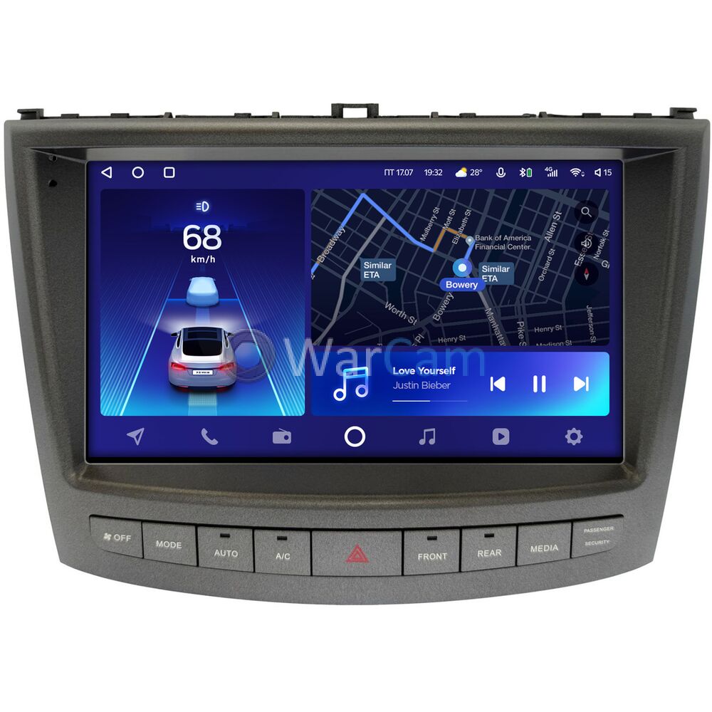 Штатное головное устройство Teyes CC2 PLUS 10 дюймов 6/128 RM-10-1677 для Lexus IS II 2005-2013 (для авто без Navi) на Android 10 (4G-SIM, DSP, QLed)