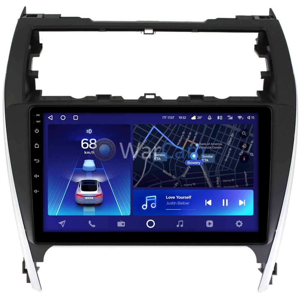 Штатное головное устройство Teyes CC2 PLUS 10 дюймов 6/128 RM-10-466 для Toyota Camry XV50 (2011-2014) (авто из USA) на Android 10 (4G-SIM, DSP, QLed)