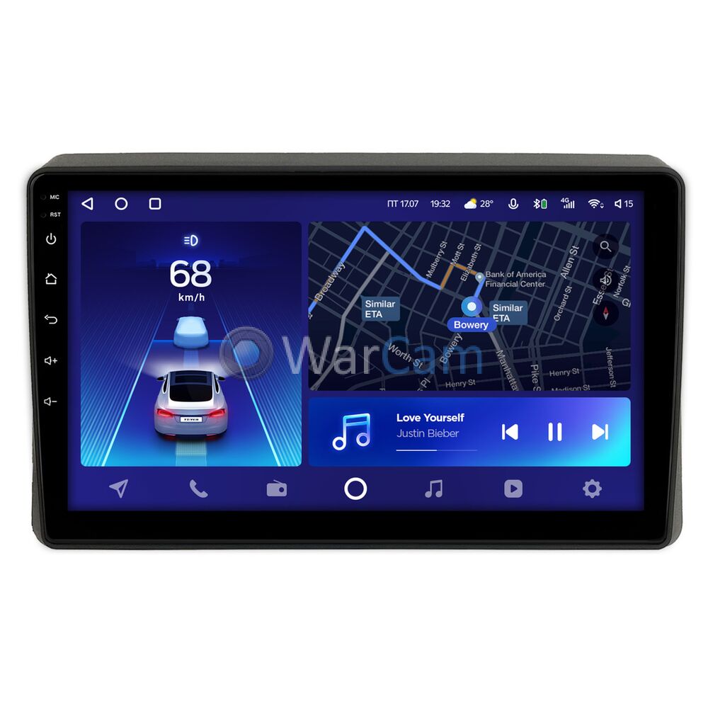 Штатное головное устройство Teyes CC2 PLUS 10 дюймов 6/128 RM-10-1391 для Renault Master (2020-2021) на Android 10 (4G-SIM, DSP, QLed)