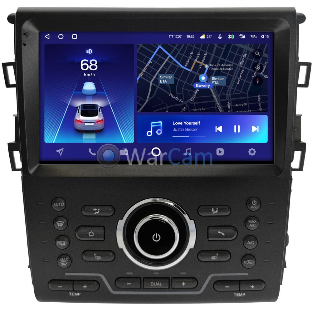 Штатное головное устройство Ford Mondeo V 2014-2022, Fusion II (North America) 2012-2016 (авто без камеры) Teyes CC2 PLUS 9 дюймов 3/32 RM-9-5494 на Android 10 (4G-SIM, DSP, QLed)
