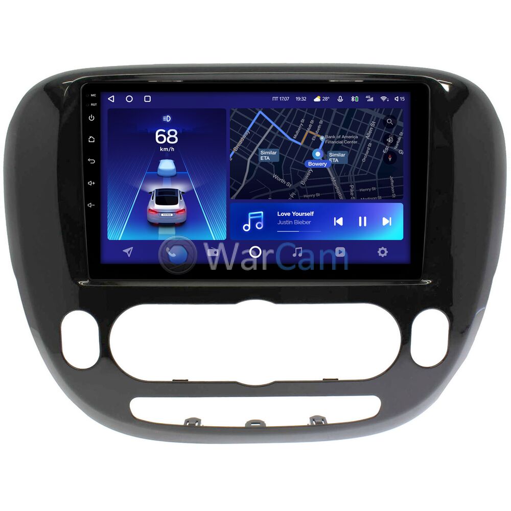 Штатное головное устройство Kia Soul II 2013-2019 (с климат-контролем) Teyes CC2 PLUS 9 дюймов 3/32 RM-9-157 на Android 10 (4G-SIM, DSP, QLed)