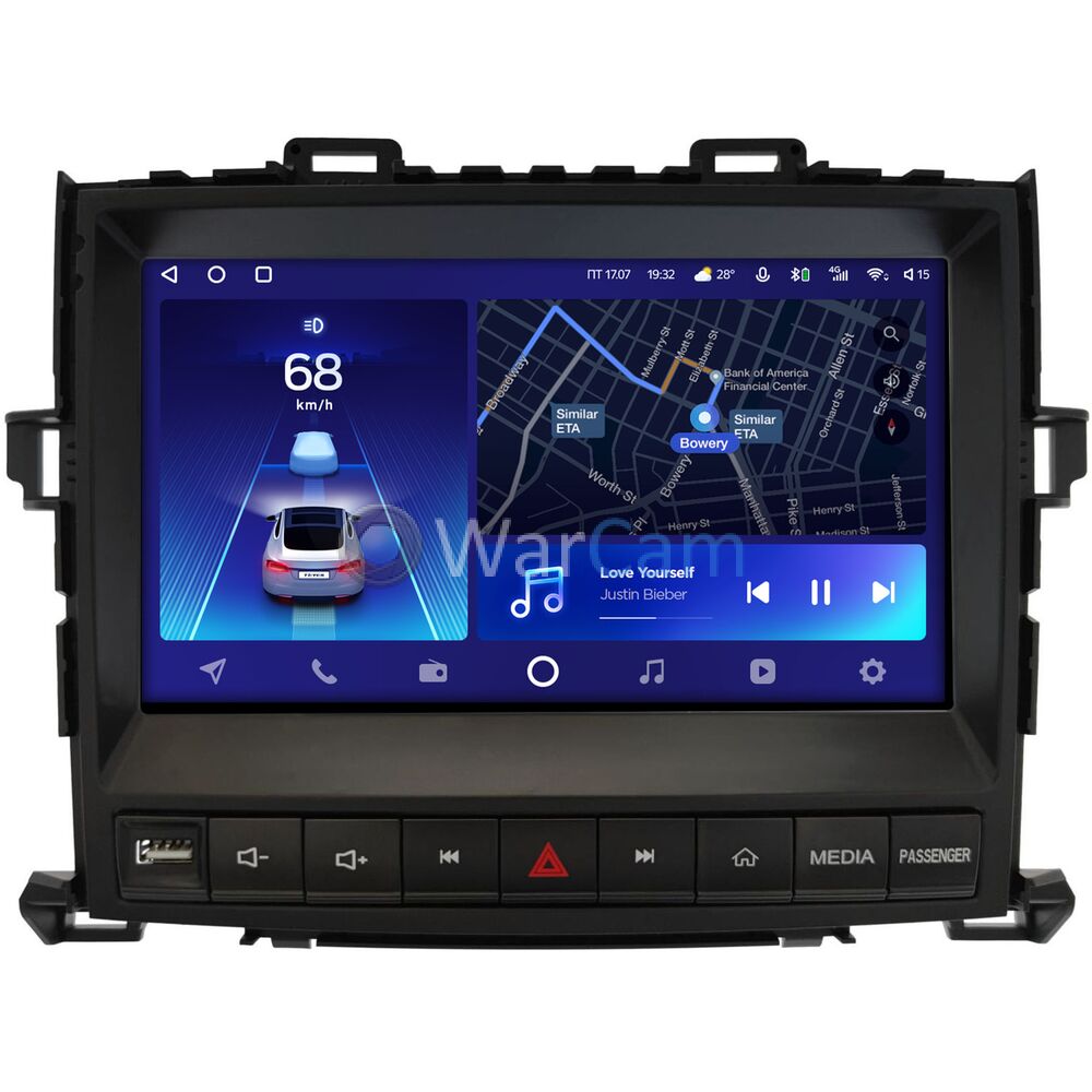 Штатное головное устройство Toyota Alphard 2, Vellfire (2008-2015) Teyes CC2 PLUS 9 дюймов 3/32 RM-9-4091 на Android 10 (4G-SIM, DSP, QLed)