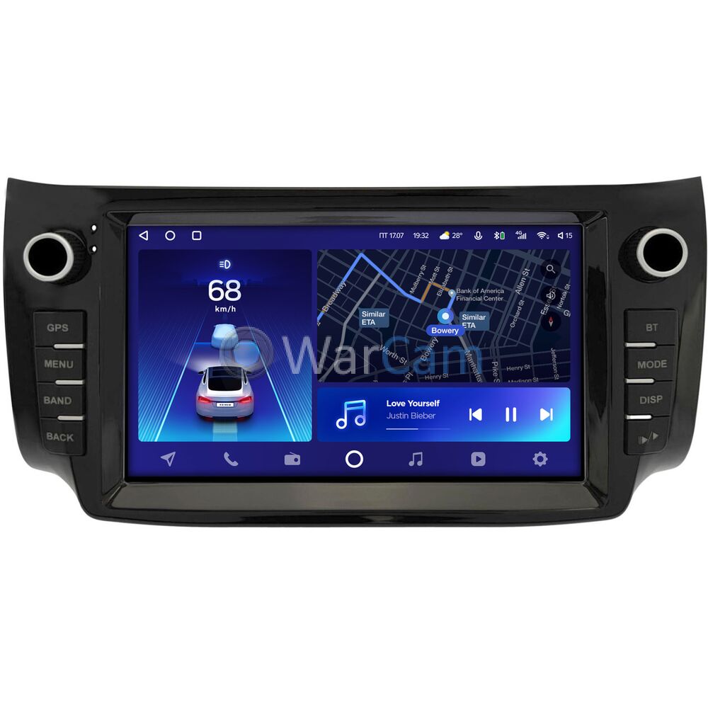 Штатное головное устройство Nissan Sentra VII (B17), Tiida II 2013-2019 Teyes CC2 PLUS 9 дюймов 3/32 RM-9-2508 на Android 10 (4G-SIM, DSP, QLed)