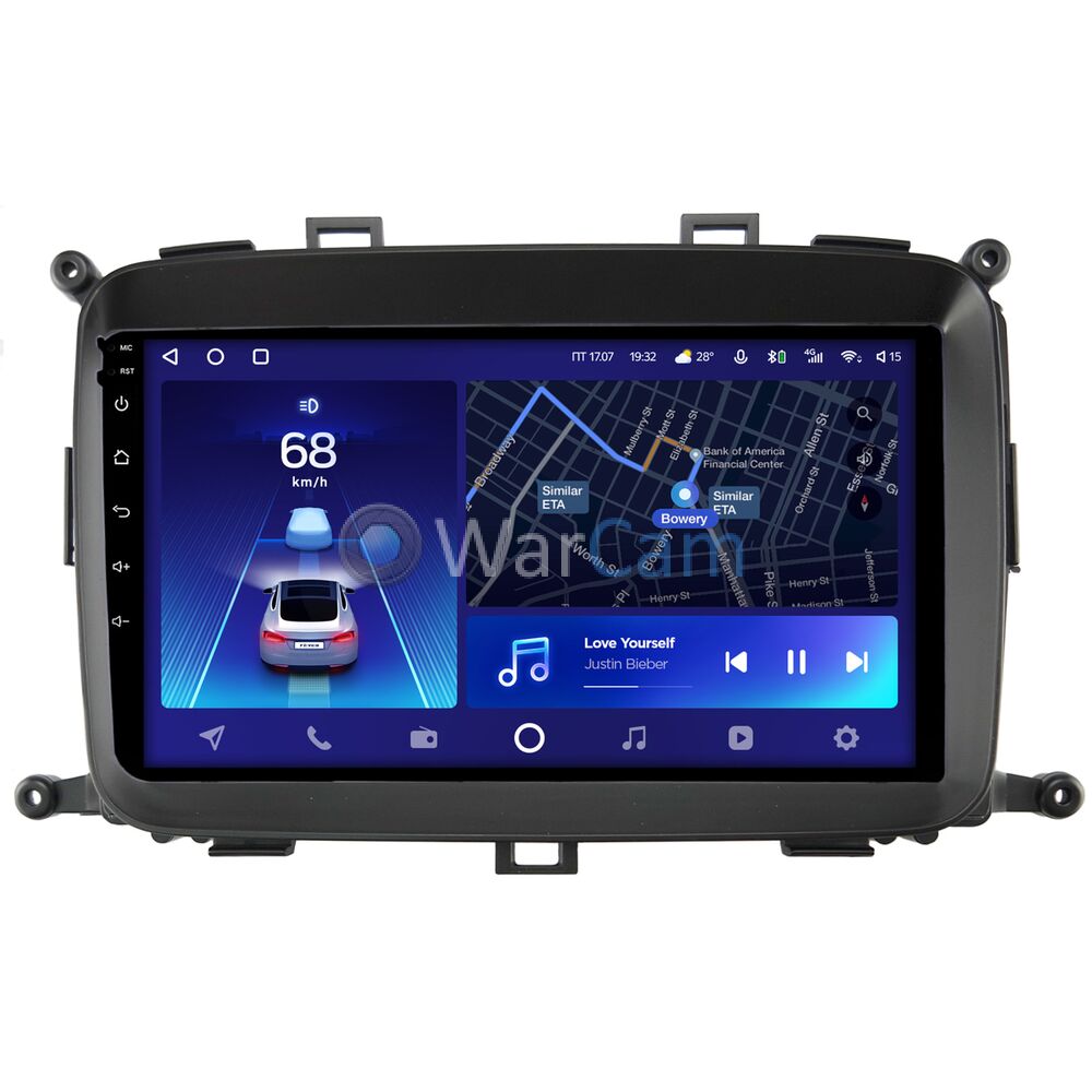 Штатное головное устройство Teyes CC2 PLUS 9 дюймов 3/32 RM-9-423 для Kia Carens 3 (2013-2019) на Android 10 (4G-SIM, DSP, QLed)
