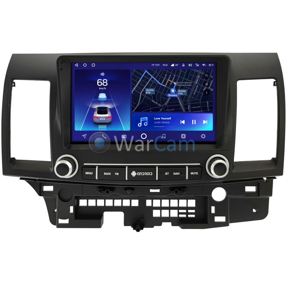 Штатное головное устройство Mitsubishi Lancer X 2007-2017 Teyes CC2 PLUS 9 дюймов 3/32 RM-9-3300 на Android 10 (4G-SIM, DSP, QLed)