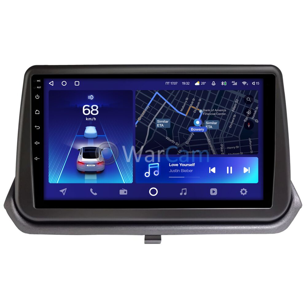Штатное головное устройство Teyes CC2 PLUS 9 дюймов 3/32 RM-9-2614 для Mitsubishi Pajero iO (1998-2007) (взамен верхнего козырька) на Android 10 (4G-SIM, DSP, QLed)