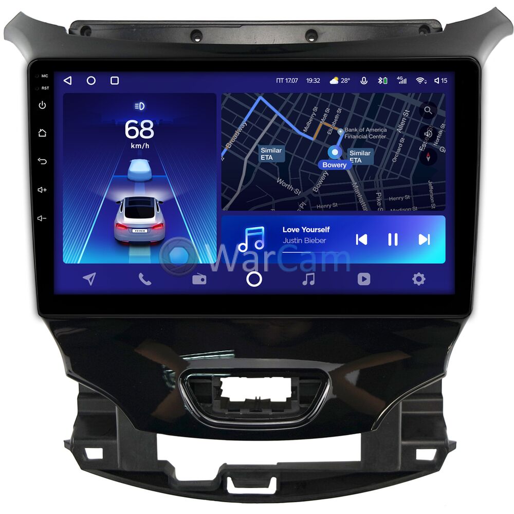 Штатное головное устройство Teyes CC2 PLUS 9 дюймов 4/64 RM-9-2113 для Chevrolet Cruze 2 (2015-2022) на Android 10 (4G-SIM, DSP, QLed)