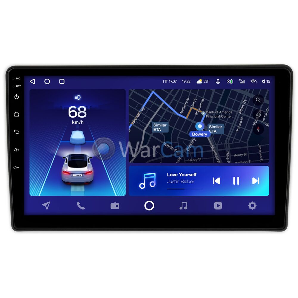 Штатное головное устройство Teyes CC2 PLUS 9 дюймов 4/64 RM-9-1145 для Honda Pilot 2002-2008 на Android 10 (4G-SIM, DSP, QLed)