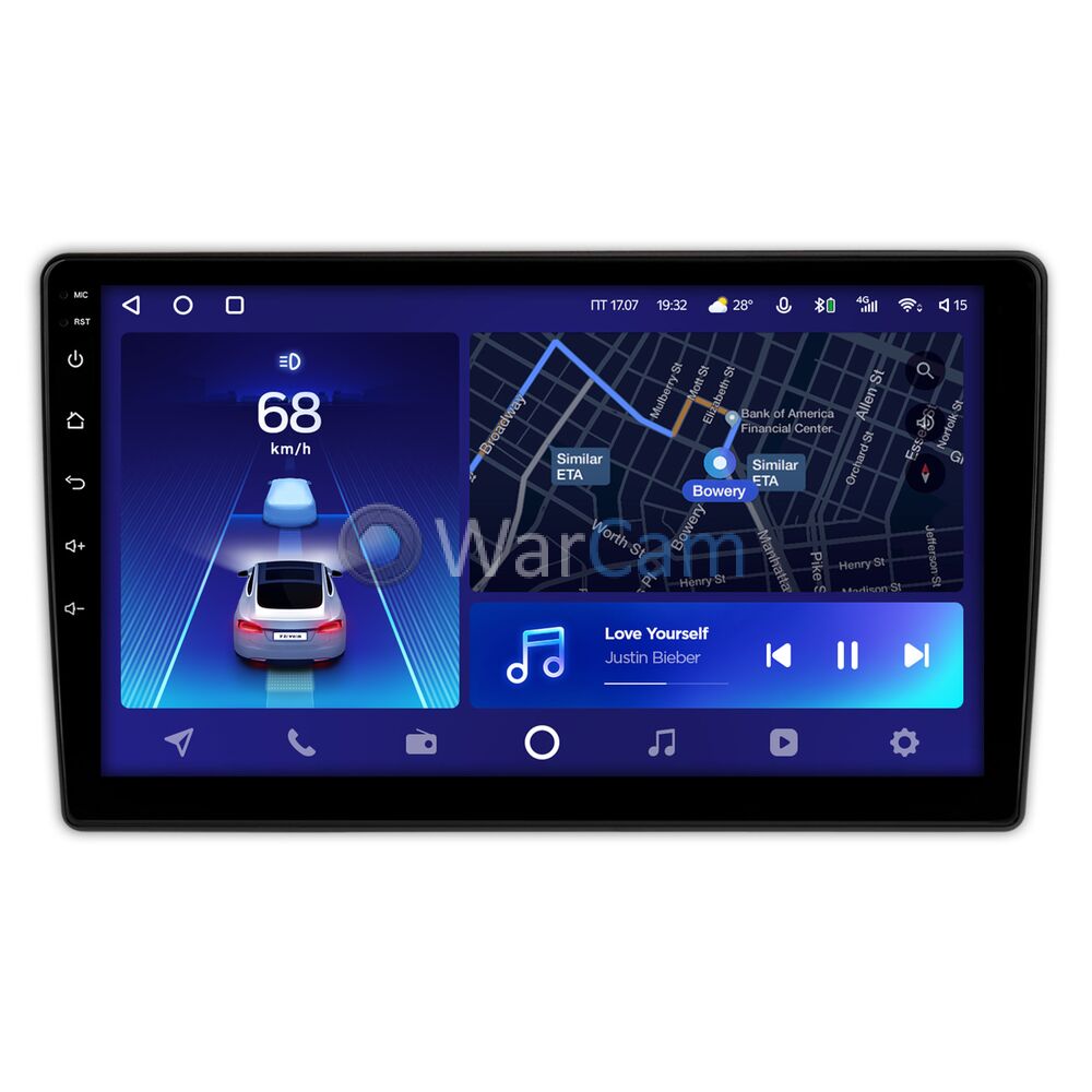 Штатное головное устройство Peugeot Partner 2 (2008-2022) Teyes CC2 PLUS 9 дюймов 4/64 RM-9-022 на Android 10 (4G-SIM, DSP, QLed)