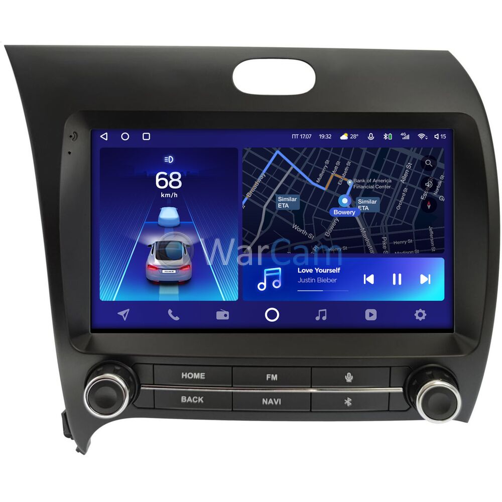 Штатное головное устройство Kia Cerato 3 (2013-2020) Teyes CC2 PLUS 9 дюймов 4/64 RM-9-3168 на Android 10 (4G-SIM, DSP, QLed)
