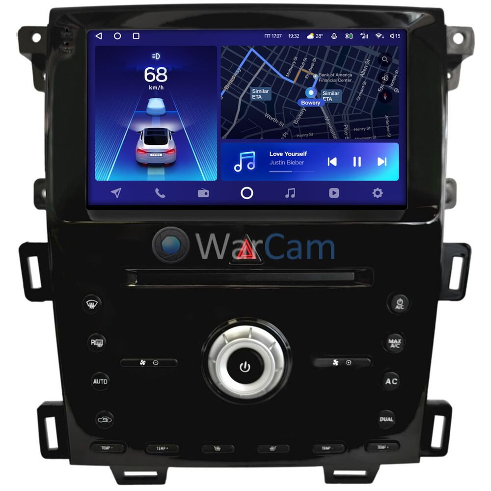 Штатное головное устройство Ford Edge (2010-2015) Teyes CC2 PLUS 9 дюймов 4/64 RM-9-6700 на Android 10 (4G-SIM, DSP, QLed)
