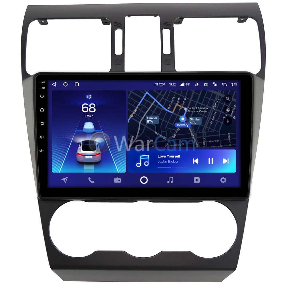 Штатное головное устройство Subaru Forester 4, Impreza 4, XV (2011-2016) Teyes CC2 PLUS 9 дюймов 4/64 RM-9036 на Android 10 (4G-SIM, DSP, QLed)