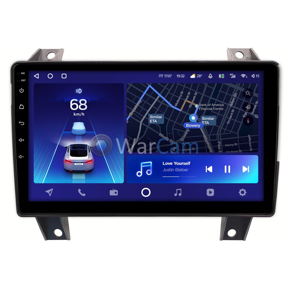 Штатное головное устройство Teyes CC2 PLUS 9 дюймов 6/128 RM-9-6973 для Great Wall Pao (2019-2022), Poer (2021-2022) на Android 10 (4G-SIM, DSP, QLed)