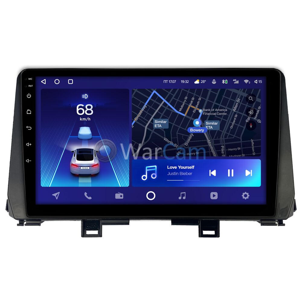 Штатное головное устройство Kia Picanto III 2017-2022 Teyes CC2 PLUS 9 дюймов 6/128 RM-9-1398 на Android 10 (4G-SIM, DSP, QLed)