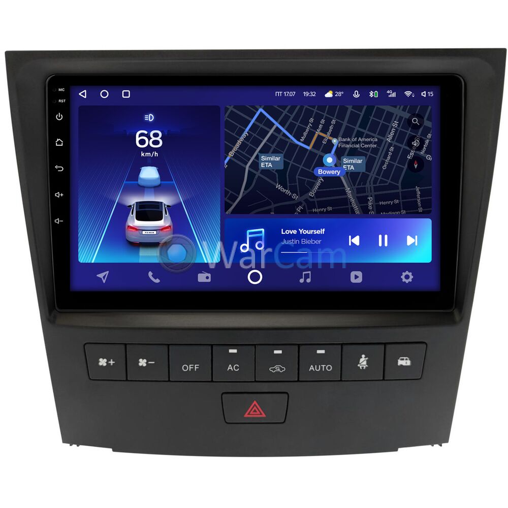Штатное головное устройство Lexus GS 3 (2004-2011) Teyes CC2 PLUS 9 дюймов 6/128 RM-9-1366 на Android 10 (4G-SIM, DSP, QLed)