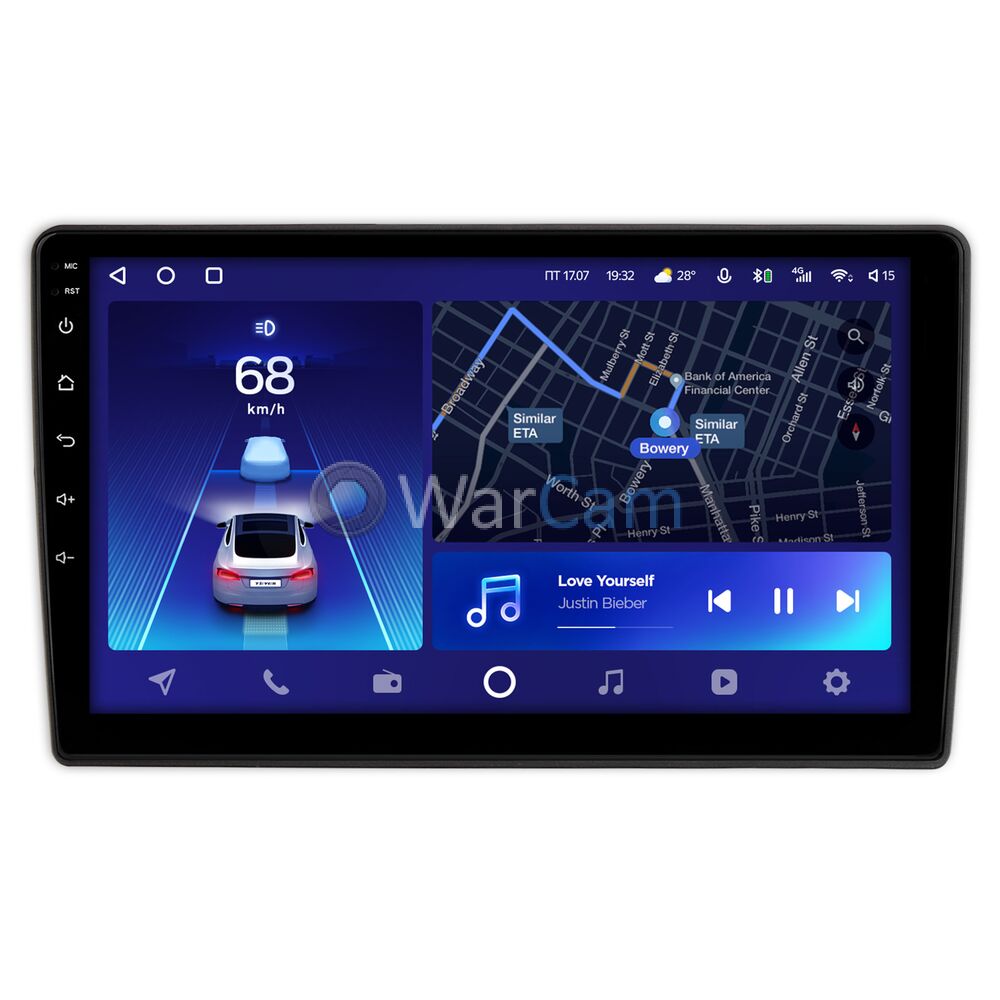 Штатное головное устройство Ford Focus 2, C-MAX, Mondeo 4, S-MAX, Galaxy 2, Tourneo Connect (2006-2015) (для замены овальной магнитолы) Teyes CC2 PLUS 9 дюймов 6/128 RM-9-1360 на Android 10 (4G-SIM, DSP, QLed)
