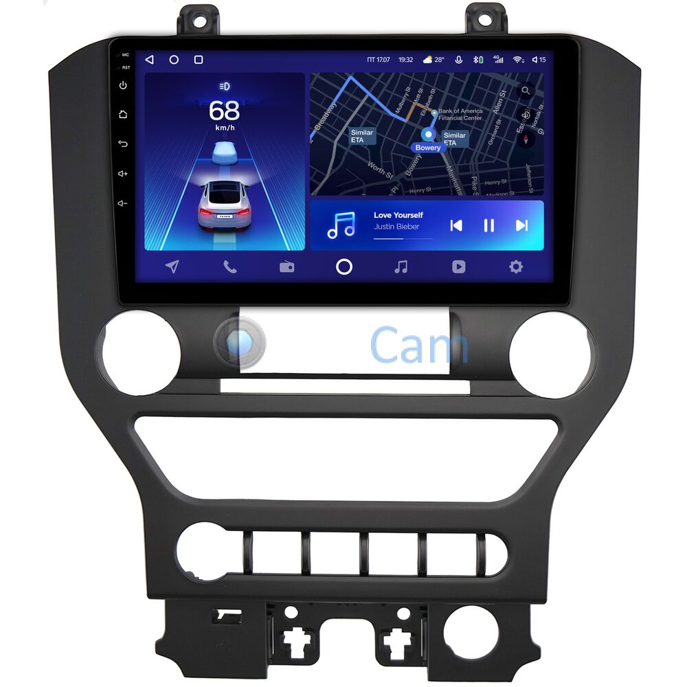 Штатное головное устройство Ford Mustang VI 2014-2022 Teyes CC2 PLUS 9 дюймов 6/128 RM-9-662 на Android 10 (4G-SIM, DSP, QLed)