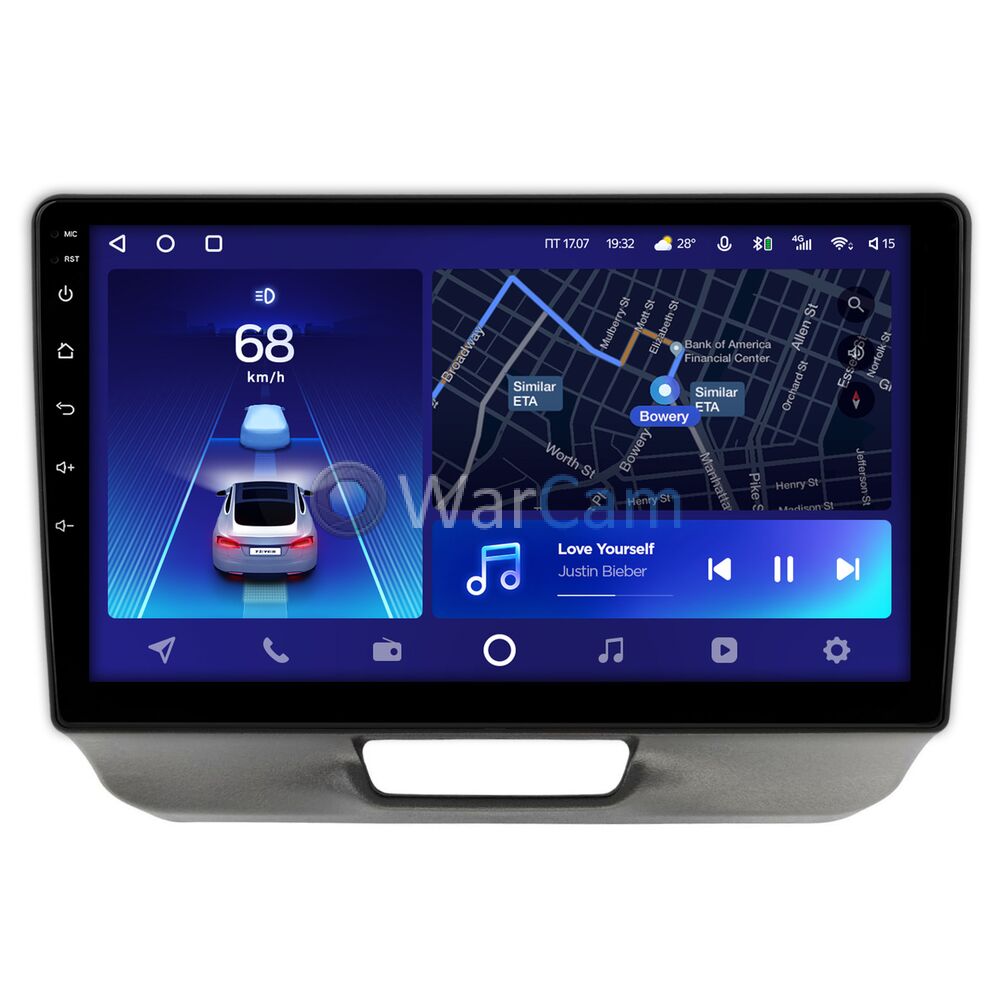 Штатное головное устройство Teyes CC2 PLUS 9 дюймов 6/128 RM-9-HO204N для Honda N-BOX (2011-2017) на Android 10 (4G-SIM, DSP, QLed)